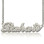 Sterling Silver Full Birthstone Carrie Name Necklace