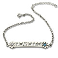 Personalised ID Birthstone Name Bracelet for Teens Personalised ID birthstone name bracelet for teens