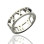 Personalised Roman Numerals Open Rings Sterling Silver