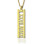 Vetical Roman Bar Necklace 18ct Gold Plated