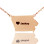 Iowa State USA Map Necklace With Heart Name Rose Gold