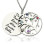 Family Tree Pendant Necklace With Birthstone Silver