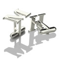 Initial Monogram Cufflinks Personalised initial monogram cufflinks