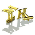 Personalised Initial Cufflinks Personalised initial monogram cufflinks