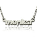 Custom tiny lowercase name necklace