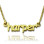 Personalised Mini Name Necklace 18ct Gold Plated