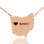 Custom Ohio State USA Map Necklace With Heart Name Rose Gold