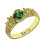 Personalised Flower Engagement Birthstone Name Ring Gold Plated Silver