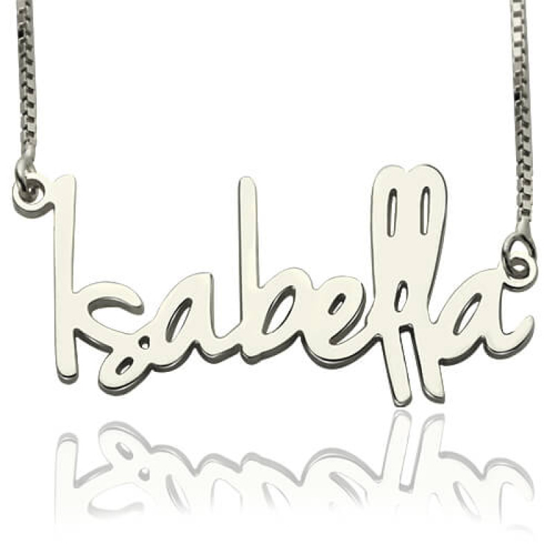 Small personalised name necklace
