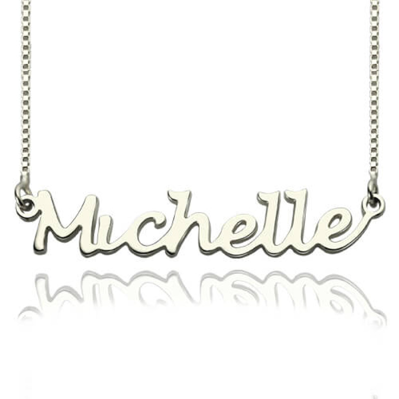 Handwriting Name Necklace Personalised handwriting-style name necklace