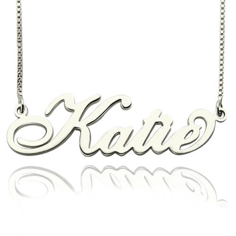 Personalised Carrie nameplate necklace