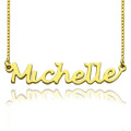 Handwriting-style personalised name necklace
