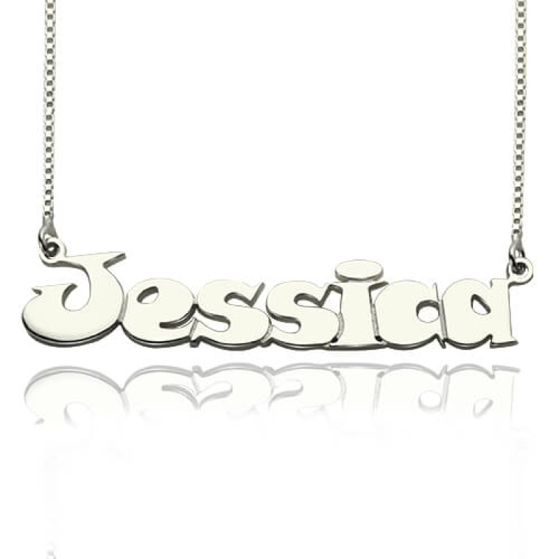 Kids Comic Name Necklace Kids comic personalised name necklace