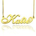 Personalised Carrie-style nameplate necklace