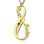 Vertical Infinity Name Necklace with Birthstones 18ct Gold Plated