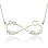 Heart Infinity Necklace 1-3 Names Sterling Silver