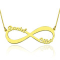 Double Name Infinity Necklace Personalised double name infinity necklace