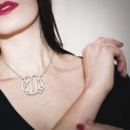 Personalised Taylor Swift Monogram Necklace Personalised Taylor Swift monogram necklace gallery image