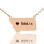 Custom Montana State Shaped Necklaces With Heart Name Rose Gold
