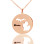 Custom Michigan Disc State Necklaces With Heart Name Rose Gold