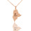 Custom Maine State Shaped Necklaces With Heart Name Rose Gold