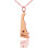 Custom Delaware State Shaped Necklaces With Heart Name Rose Gold