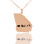 Custom Georgia State Shaped Necklaces With Heart Name Rose Gold