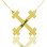 Gold Plated Silver Julian Cross Name Necklaces Troubadour Cross