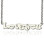 I Love You Name Necklace Sterling Silver