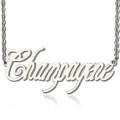 Personalised Script Name Necklace Personalised script name necklace in sterling silver