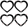 Engraved Birthstone Heart Necklace Birthstone heart necklace with engraved names