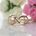 Engraved infinity name necklace product view