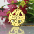 Engraved Celtic Cross Name Necklace Engraved Celtic cross name necklace gallery image