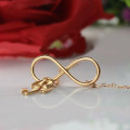 Rose Gold Plated Infinity Initial Necklace Rose gold plated infinity initial necklace product image
