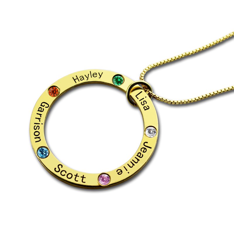Family Circle Names Necklace for Mother product image