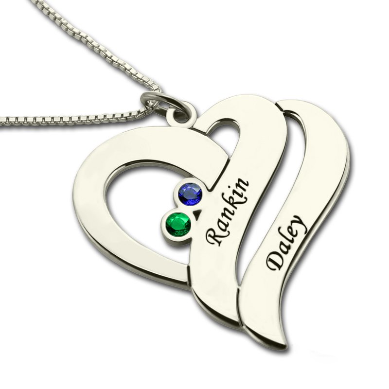 Two Hearts Forever One Necklace gallery image