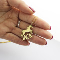 Personalised kids horse name necklace product image