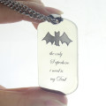 Men's dog tag name necklace product image