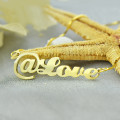 Personalised @ Symbol Name Necklace Personalised name necklace featuring an @ symbol, product image
