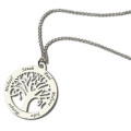 Tree of Life Engraved Name Necklace in Silver Tree of Life engraved name necklace in silver