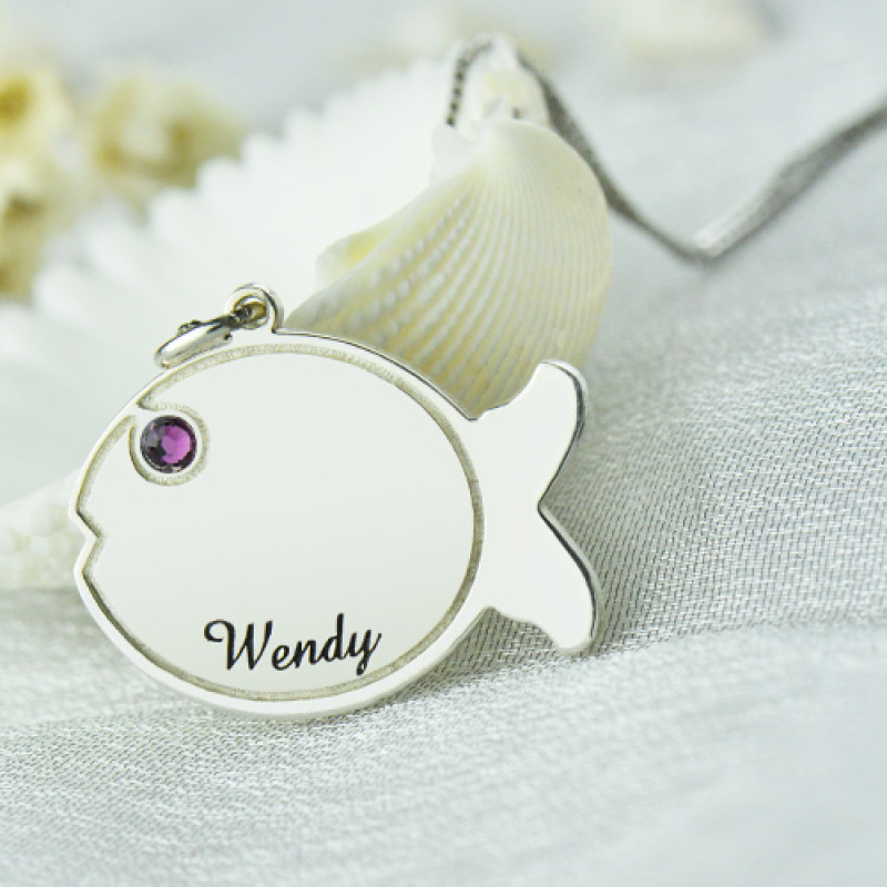 Personalised Fish Name Necklace Personalised fish name necklace product image