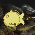 Personalised kids fish name necklace product image