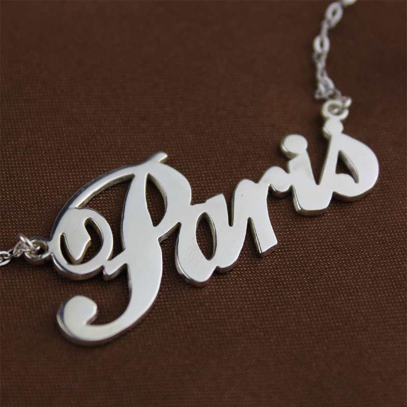 Paris Style Name Necklace Product View Paris-style personalised name necklace product view