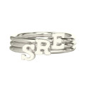 Personalised Women's Midi Initial Ring Personalised women's midi initial ring product image