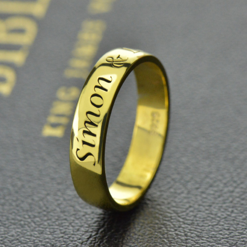 Engraved Promise Name Ring Engraved promise name ring product image