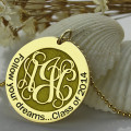 Follow Your Dreams Disc Monogram Necklace Follow Your Dreams disc monogram necklace product view