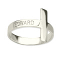 Engraved Name Cross Ring Engraved name cross ring product image