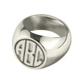Personalised Block Monogram Signet Ring Personalised block monogram signet ring product image