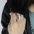 Personalised monogram cuff ring product image