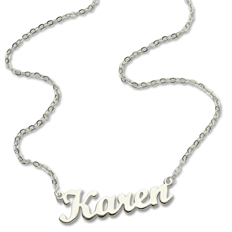 Personalised Karen-style name necklace gallery image